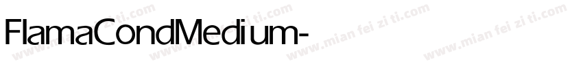 FlamaCond Medium字体转换